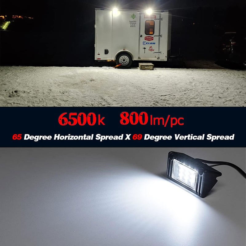 Chelhead RV Lights Exterior, 12V RV Porch Light Aluminum Low Current Led Scene Lighting Compatible with RV Outdoor Camper Trailers Truck Porches Towing 5th Wheels Utility Vehicles - Image 3